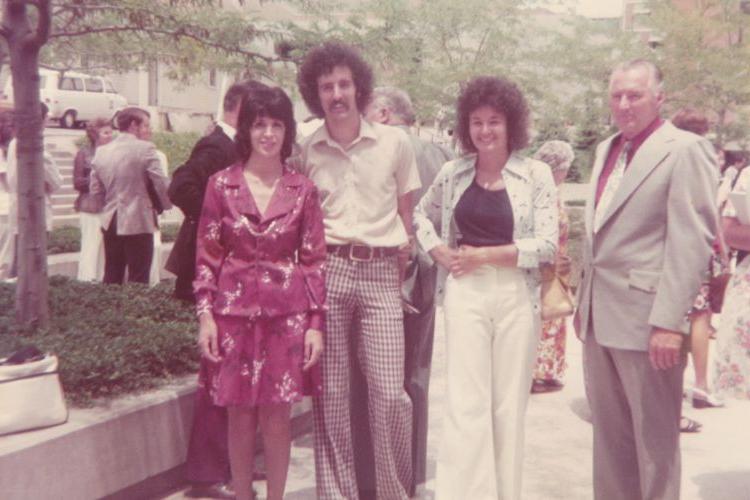 Professor Emeritus Eric Boyce and his family in 1975